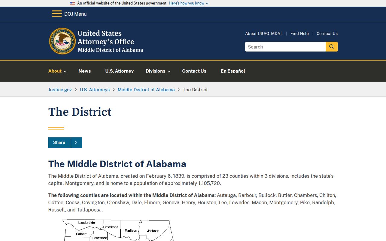 Crenshaw County arrest records and federal court charges U.S. Attorney Middle District