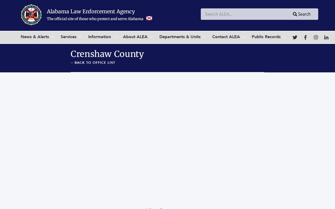 Crenshaw County traffic court records ALEA driver license office